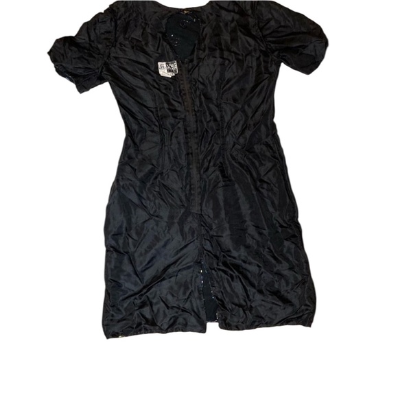 Vintage 90’s Silk Beaded Little Black Dress EUC SZ L - Picture 12 of 14